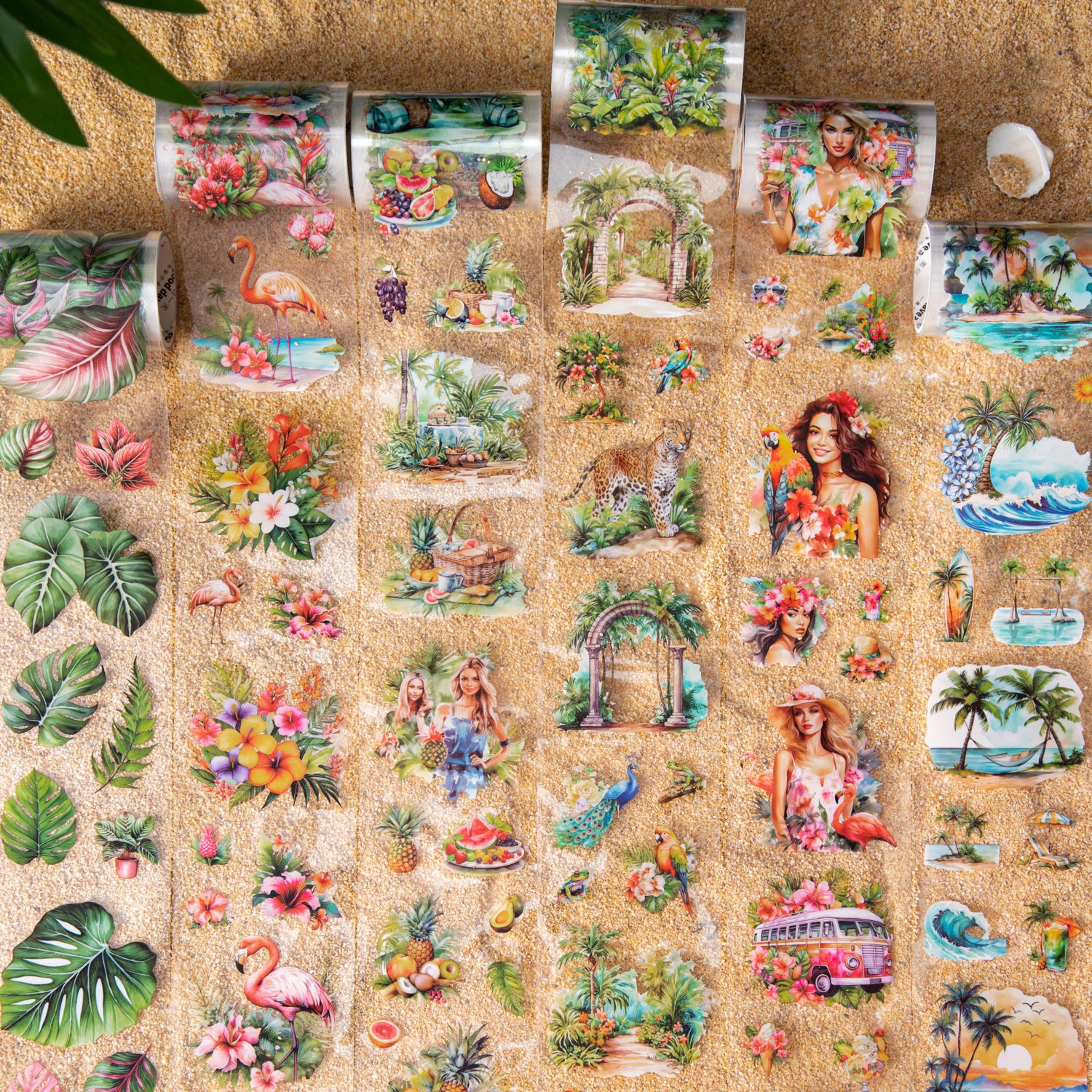 1 Roll Wildland Landscape PET Stickers Tape RDJG