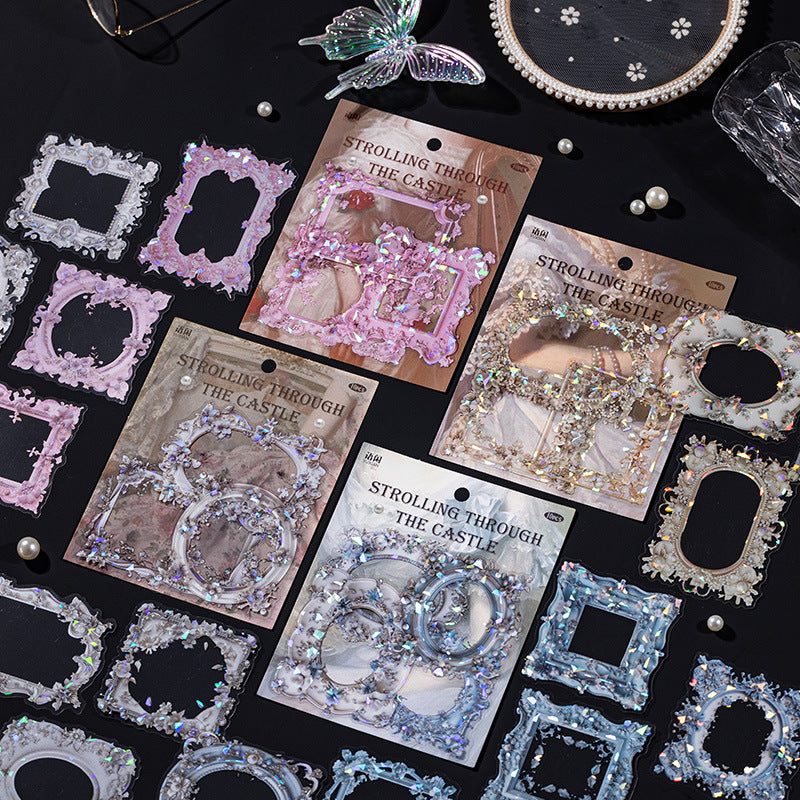 10 Pcs Vintage PET Frame Stickers GBMB