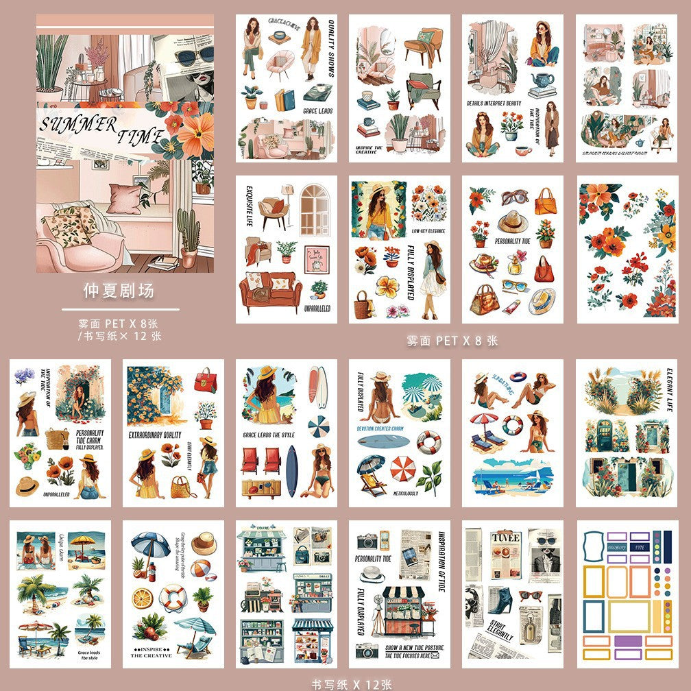 A5 Mixed Material Sticker Book TZH025
