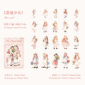 40 Pcs Little Girl PET Stickers THSN