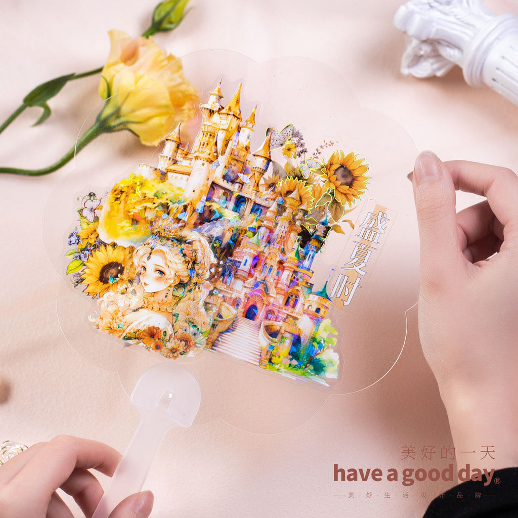 8 Pcs Princess and Castle PET Stickers GZCB