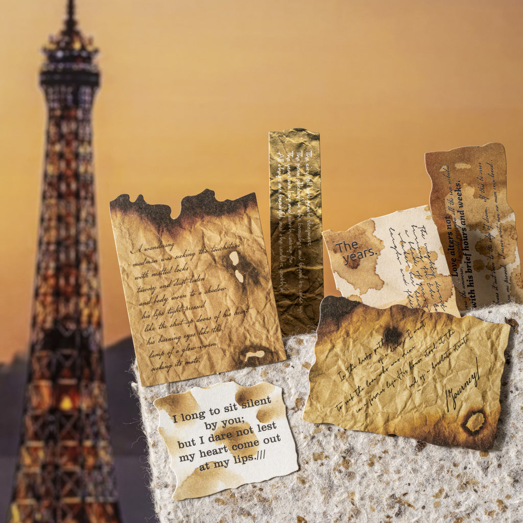 30 Pcs Vintage Junk Journal Stickers GBLDX