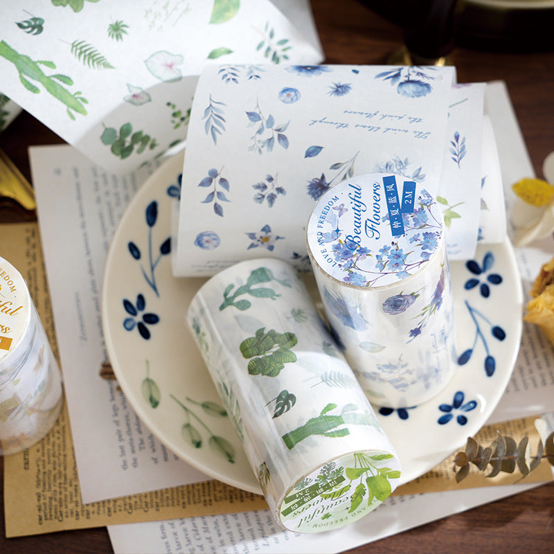 1 Roll Botanical Washi Tape FCHY