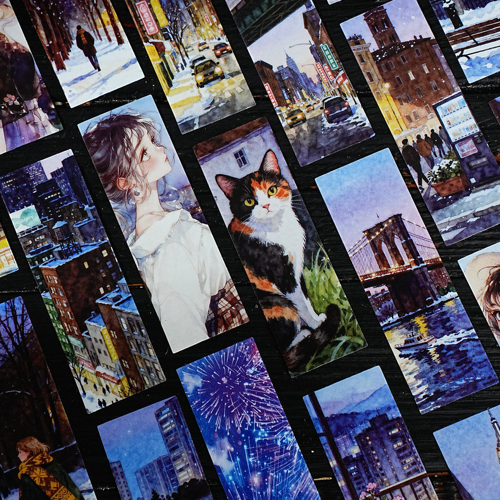 25 Pcs City Landscape PET Stickers CMFH