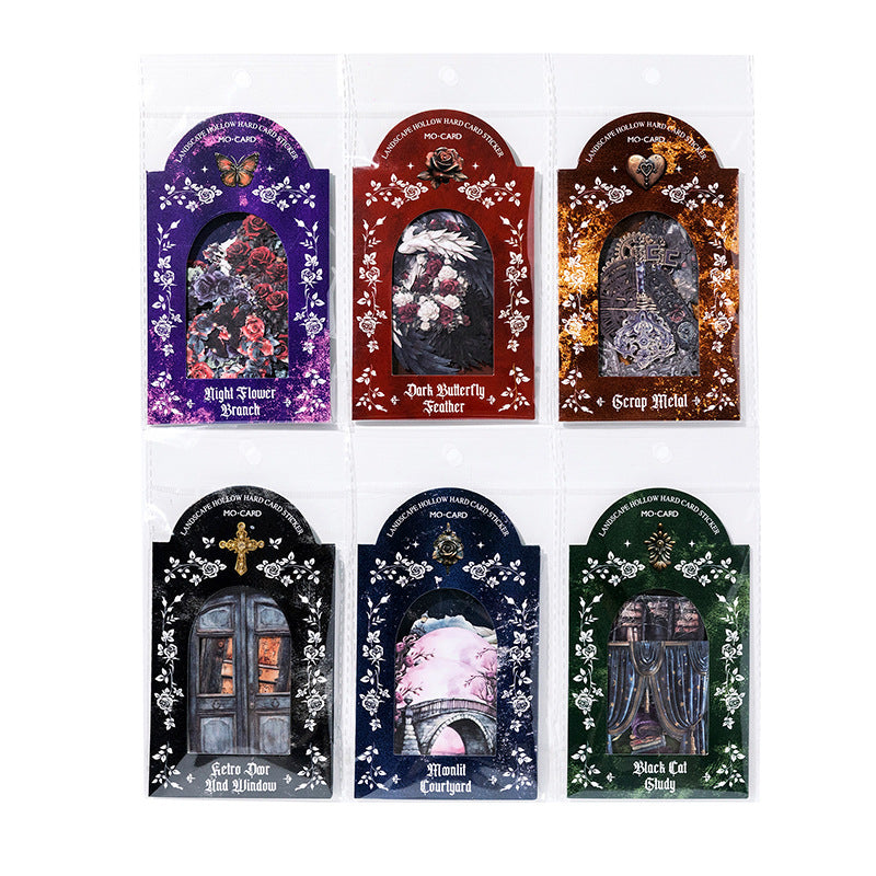 20 Pcs Dark Gothic Theme Stickers YAHX