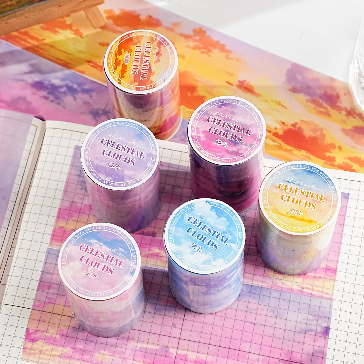 1 Roll Sky Cloud PET Tape TKYJ