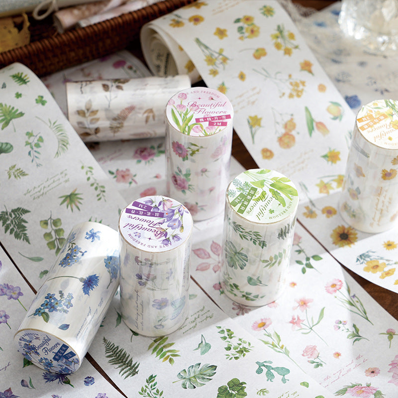 1 Roll Botanical Washi Tape FCHY