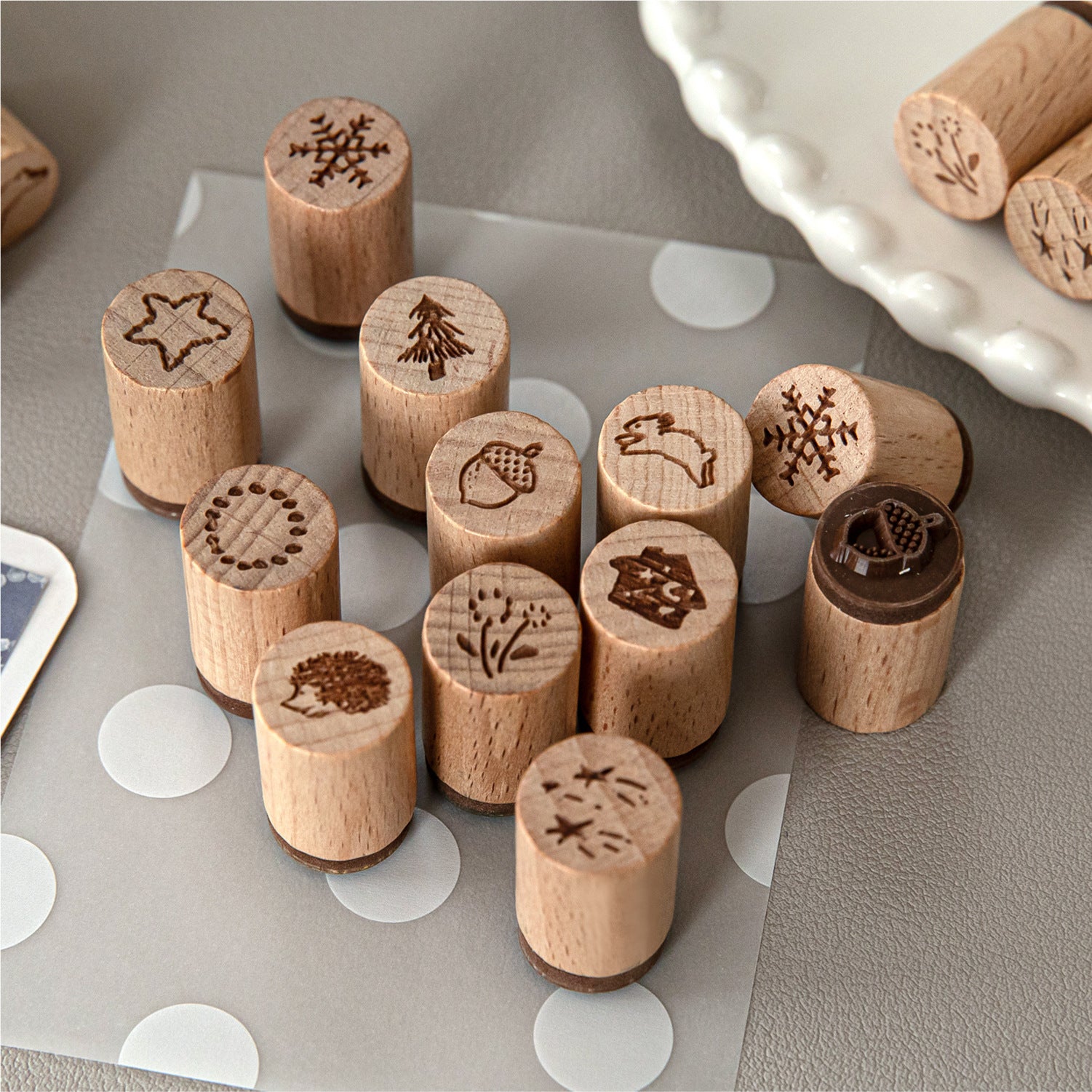 Wildland Forest Animal Wooden Stamp XSLX