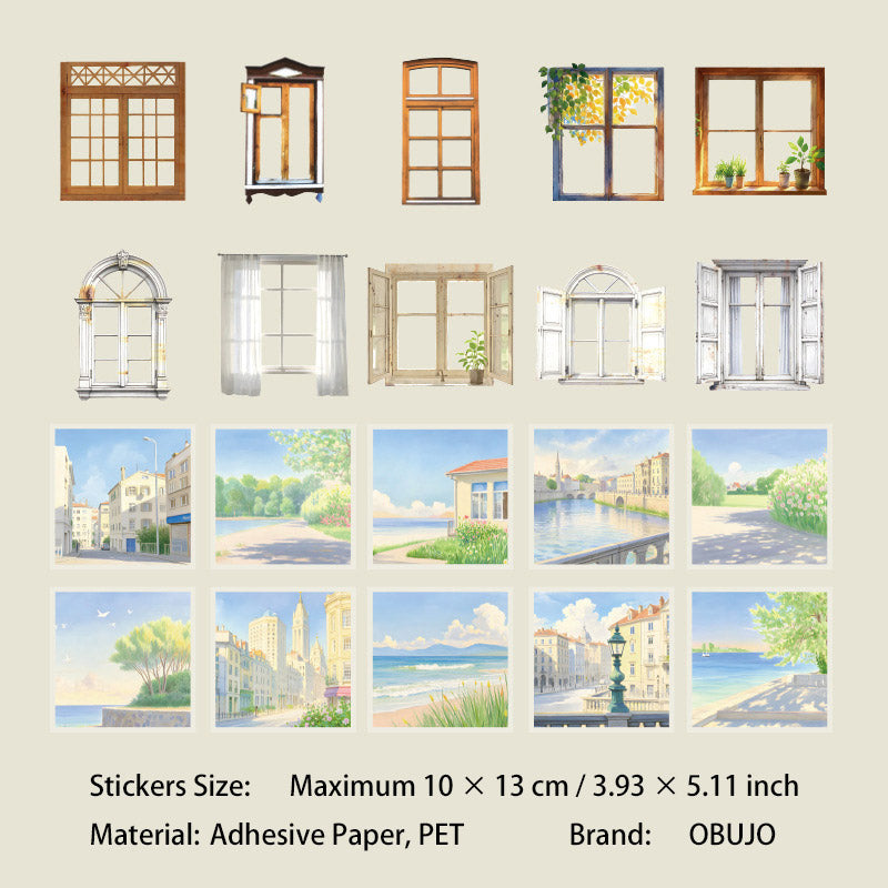 20 Pcs Window Door Stickers XZTC