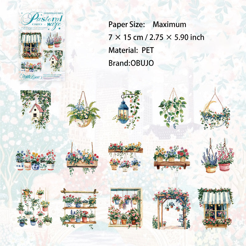 30 Pcs Garden Theme PET Stickers TYMW