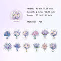 1 Roll Flower Bouquet PET Stickers Tape LMHS