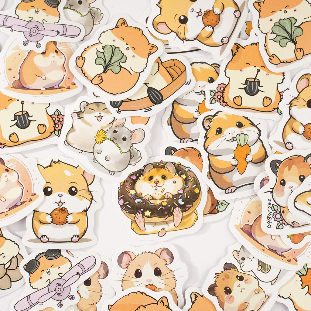 46 Pcs Hamster Stickers CSMMD