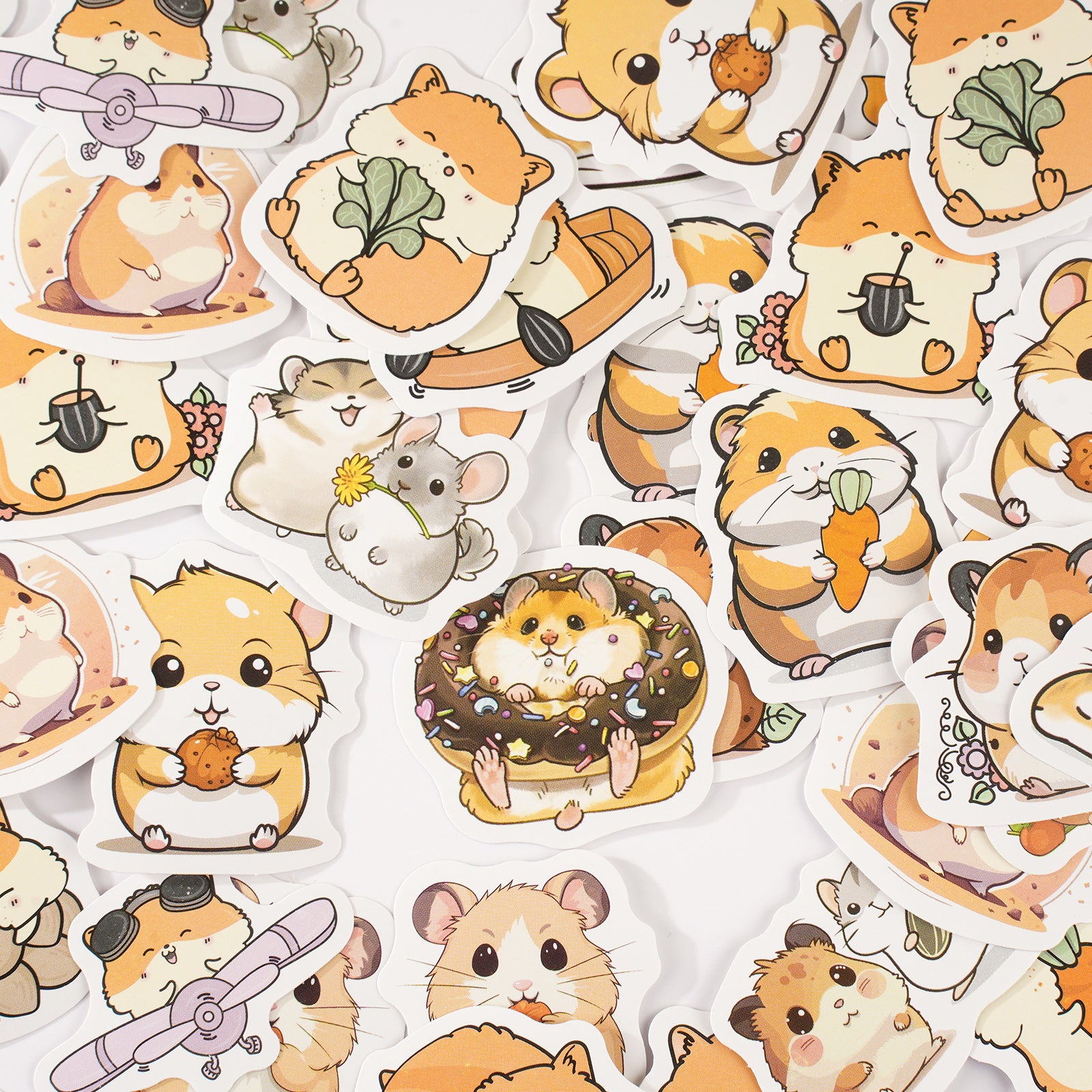 46 Pcs Hamster Stickers CSMMD