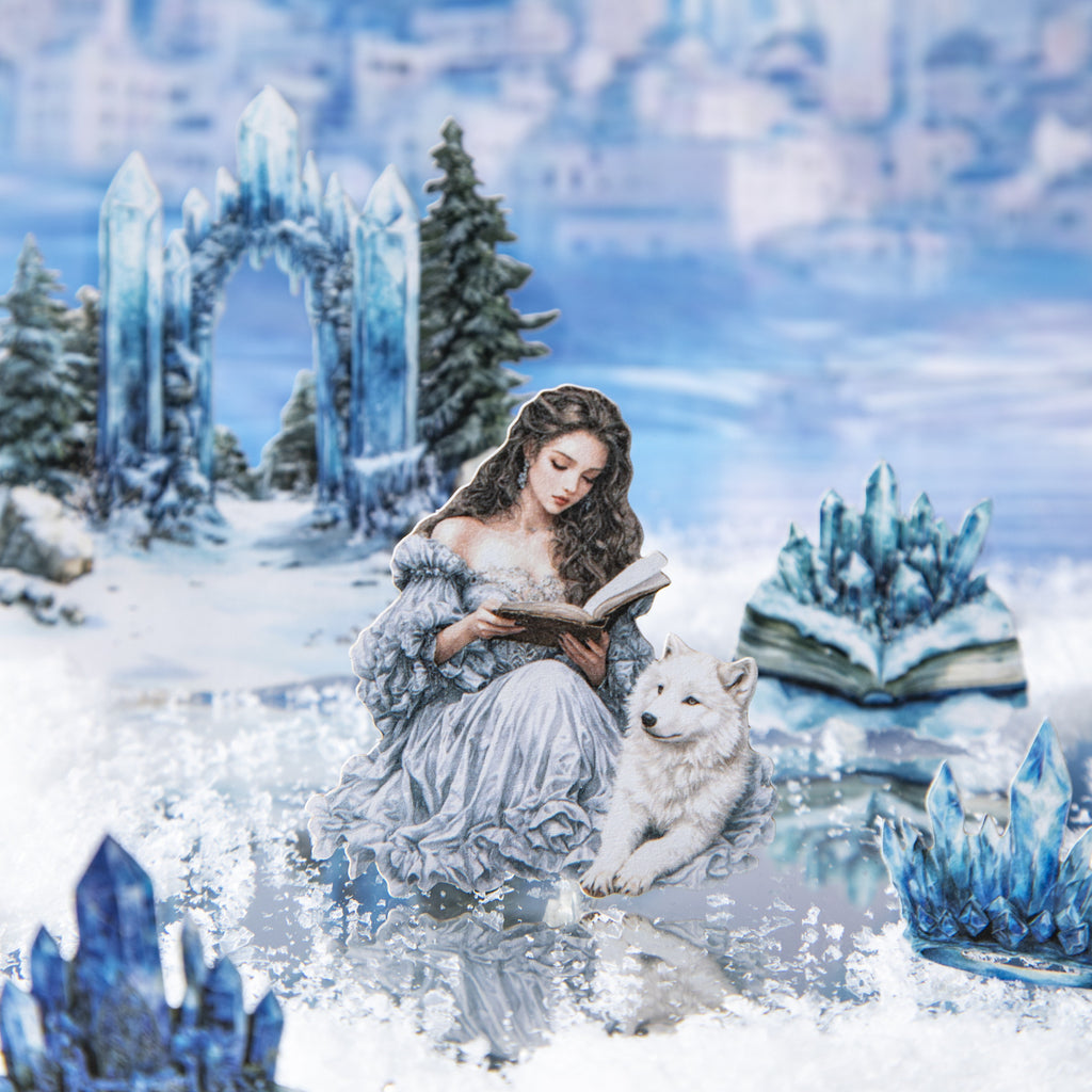 25 Pcs Magic Winter PET Stickers MHDR