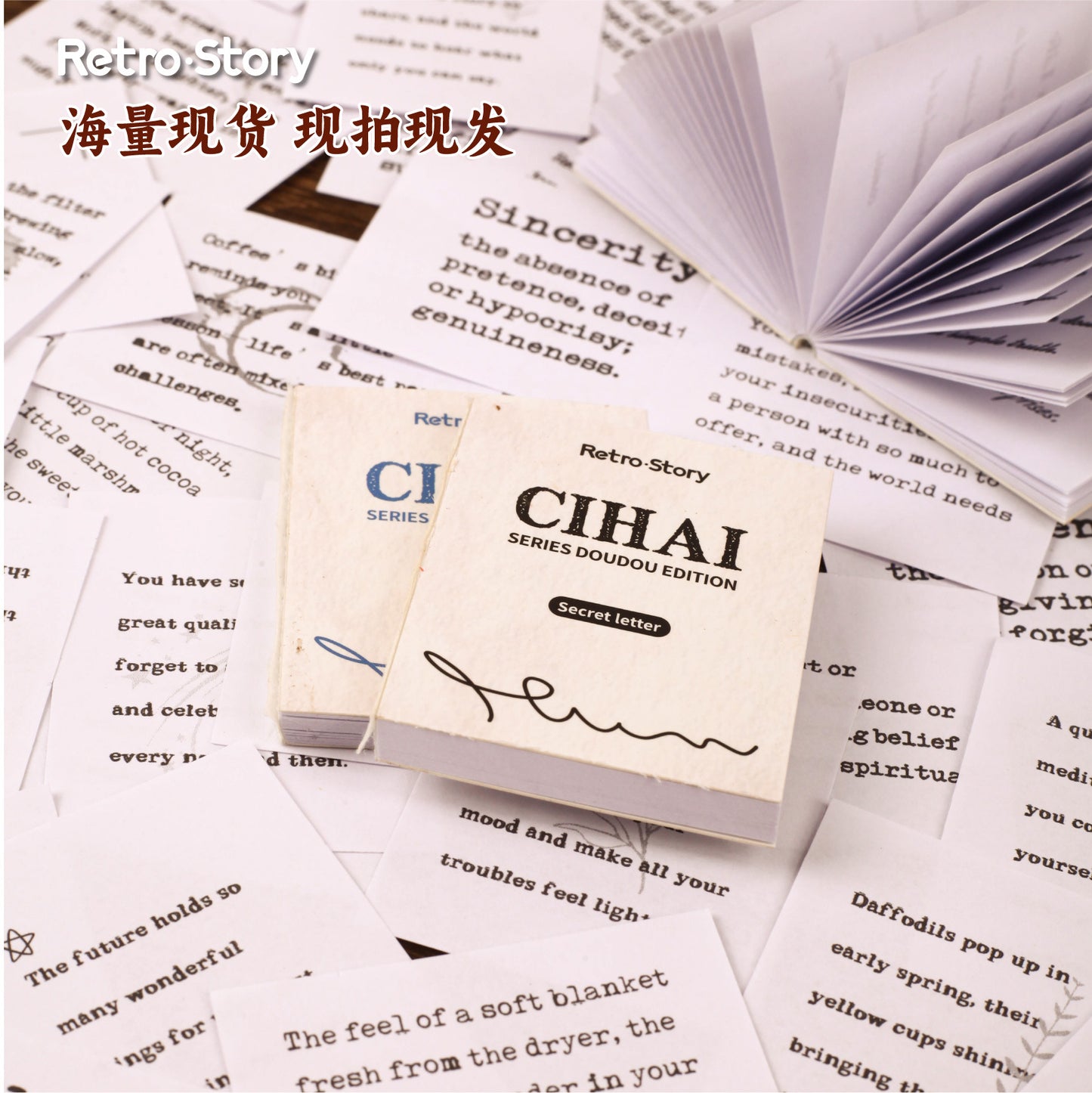 50 Pcs Dictionary Theme Journal Paper CHXL