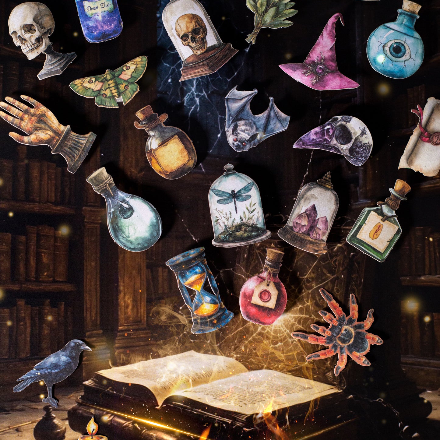 25 Pcs Magic Shelf DIY Stickers RYMFG