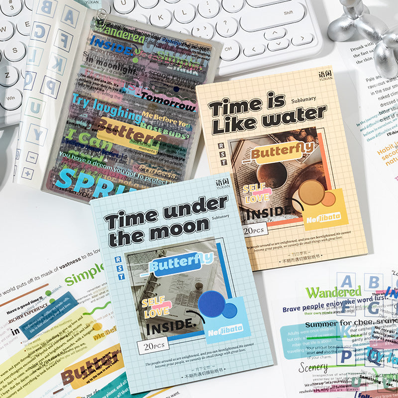 20 Sheets Sentence Stickers Book BQEY