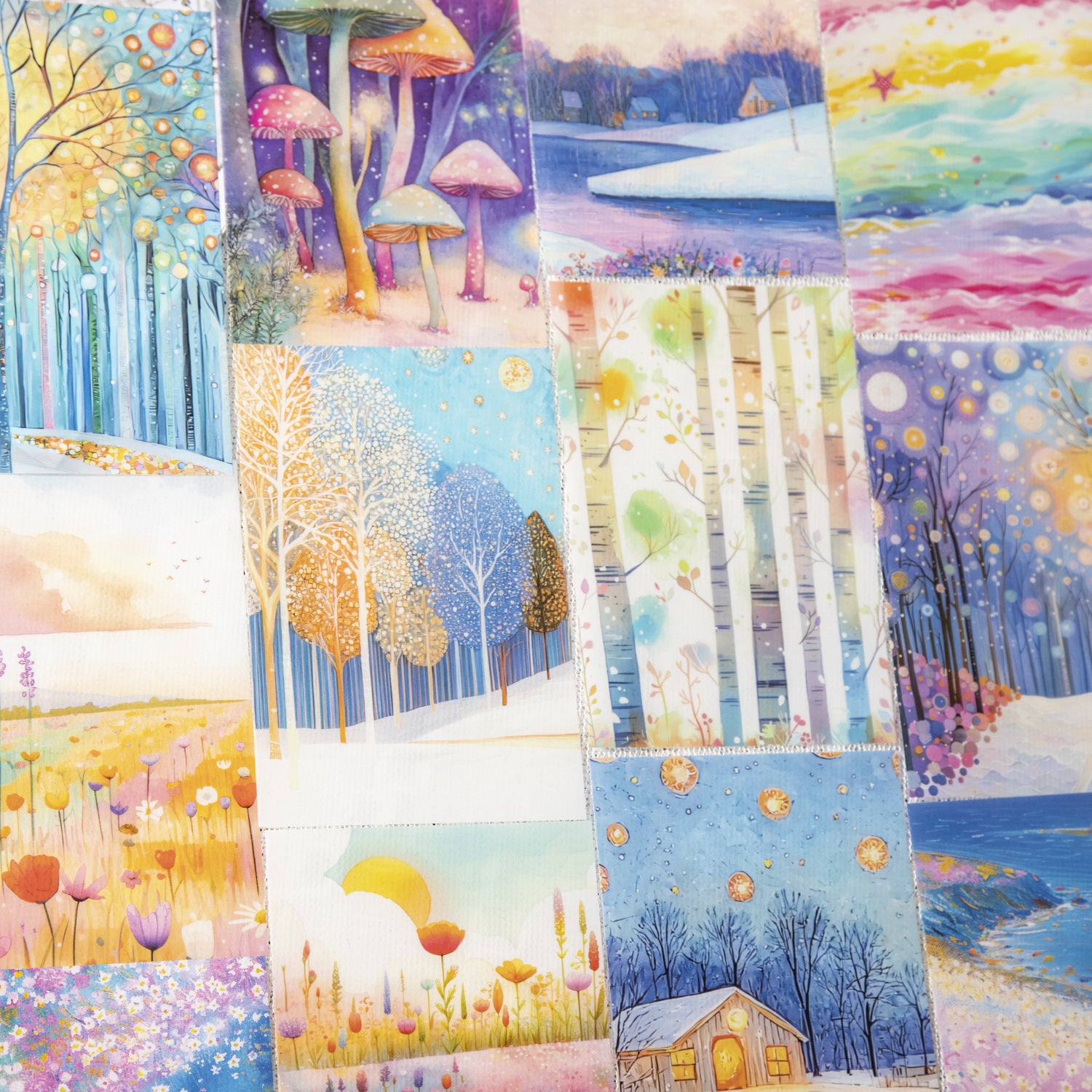 10 Pcs Fantasy Landscape PET Stickers MJHM
