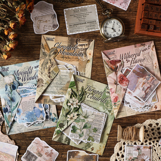 20 Pcs Vintage Aesthetic Journal Stickers YAYJ