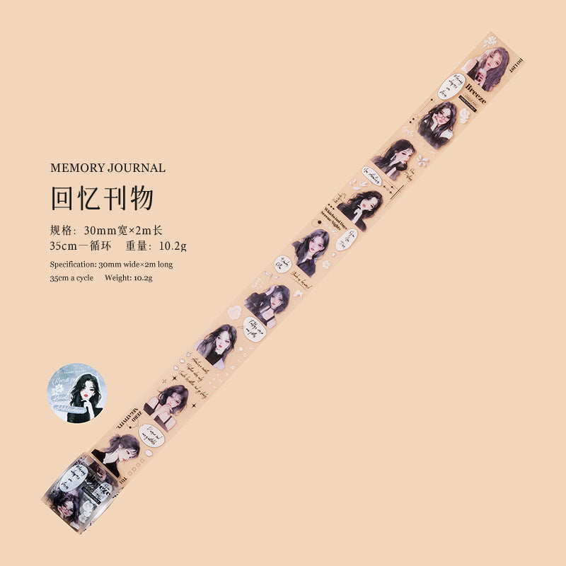 1 Roll Cute Girl PET Tape SZSN