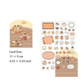 3D Scene Food Shop Card and Stickers Kit