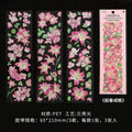 3 Pcs Flowers PET Stickers SYFH