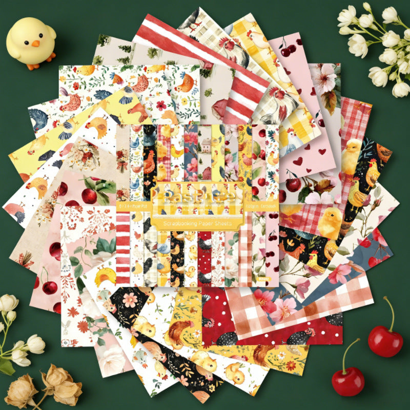 6 inch Pastoral Scrapbook Paper Pad SKP602