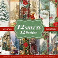 6 inch Victoria Winter Scrapbook Paper Pad PA788