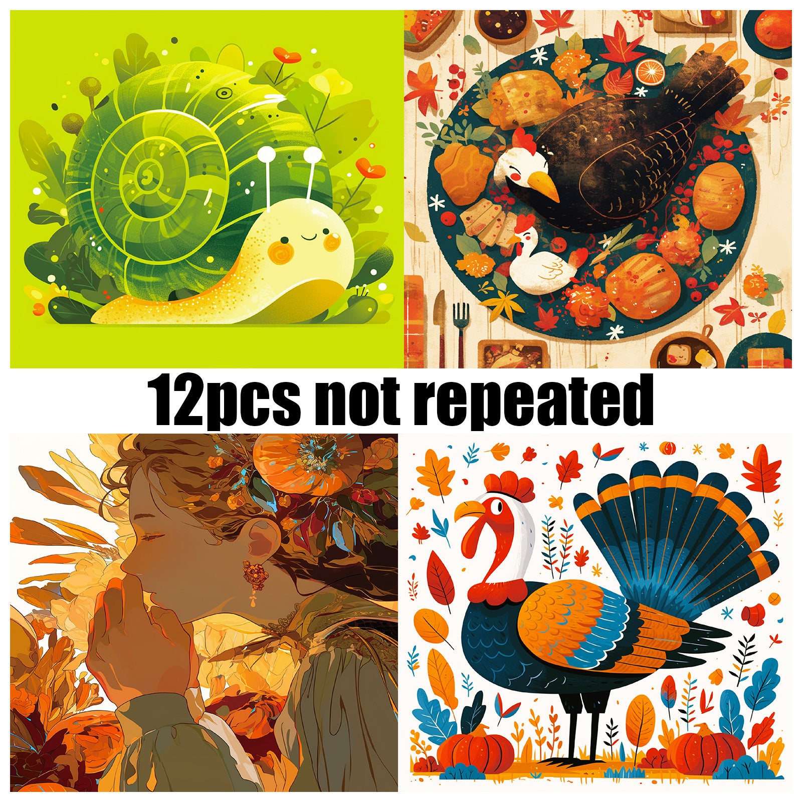 6 inch Thanksgiving Day Scrapbook Paper Pad PA201