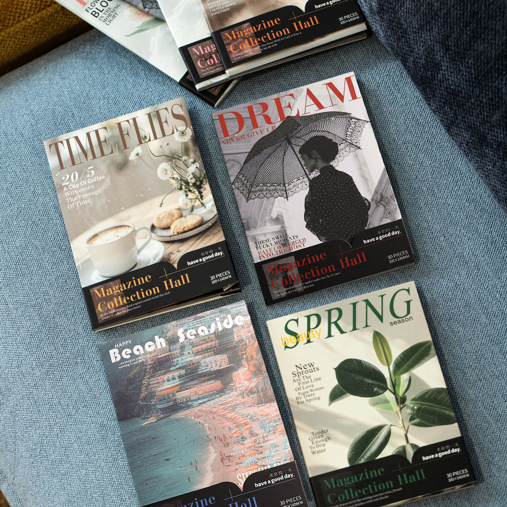 20 Sheets Magzine Cover Themed Journal Paper ZZSCG