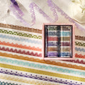 12 Rolls Lace Border PET Tape Set SDMJ
