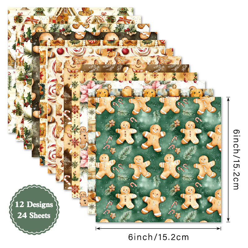 6 inch Biscuit Scrapbook Paper Pad SKP2617