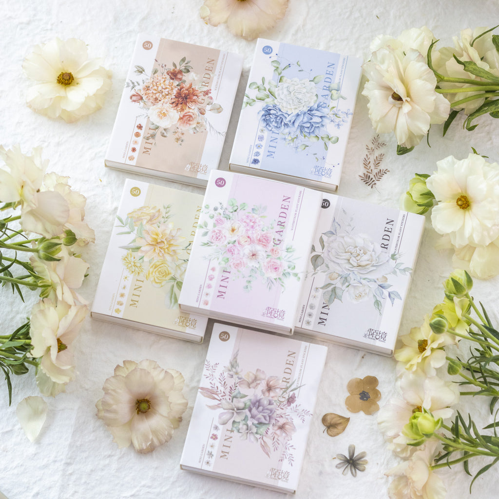 30 Pcs Mini Plants Stickers MNHY