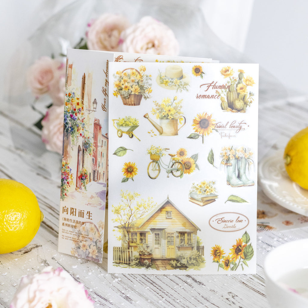 2 Pcs Life Style Transfer Stickers SHDM