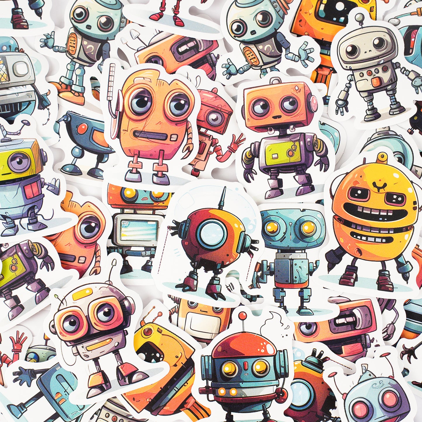 30 Pcs Robot Stickers JXXX