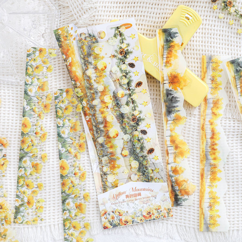 30 Pcs Natural Landscape PET Stickers LJHX