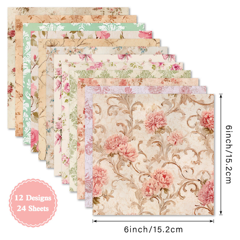 6 inch Grace Scrapbook Paper Pad SKP613