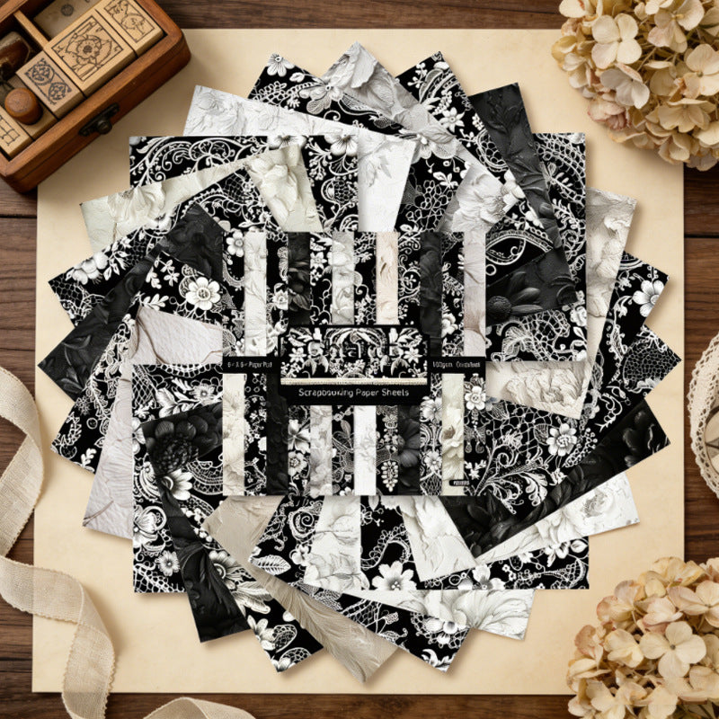 6 inch Dark Academia Scrapbook Paper Pad SKP605