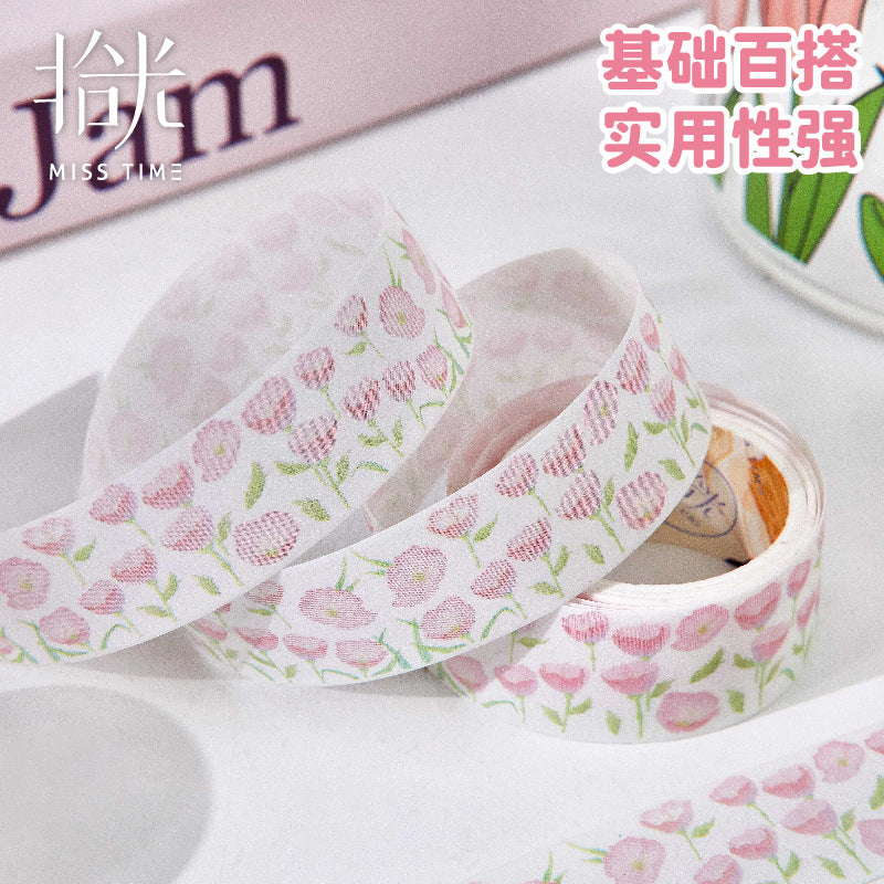 1 Roll Abstract Flowers Washi Tape HYJX