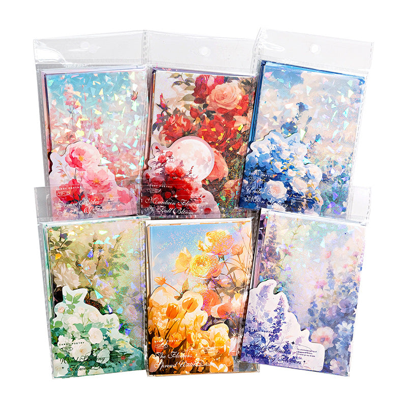 30 Pcs Floral Scrapbook Paper MZHJ