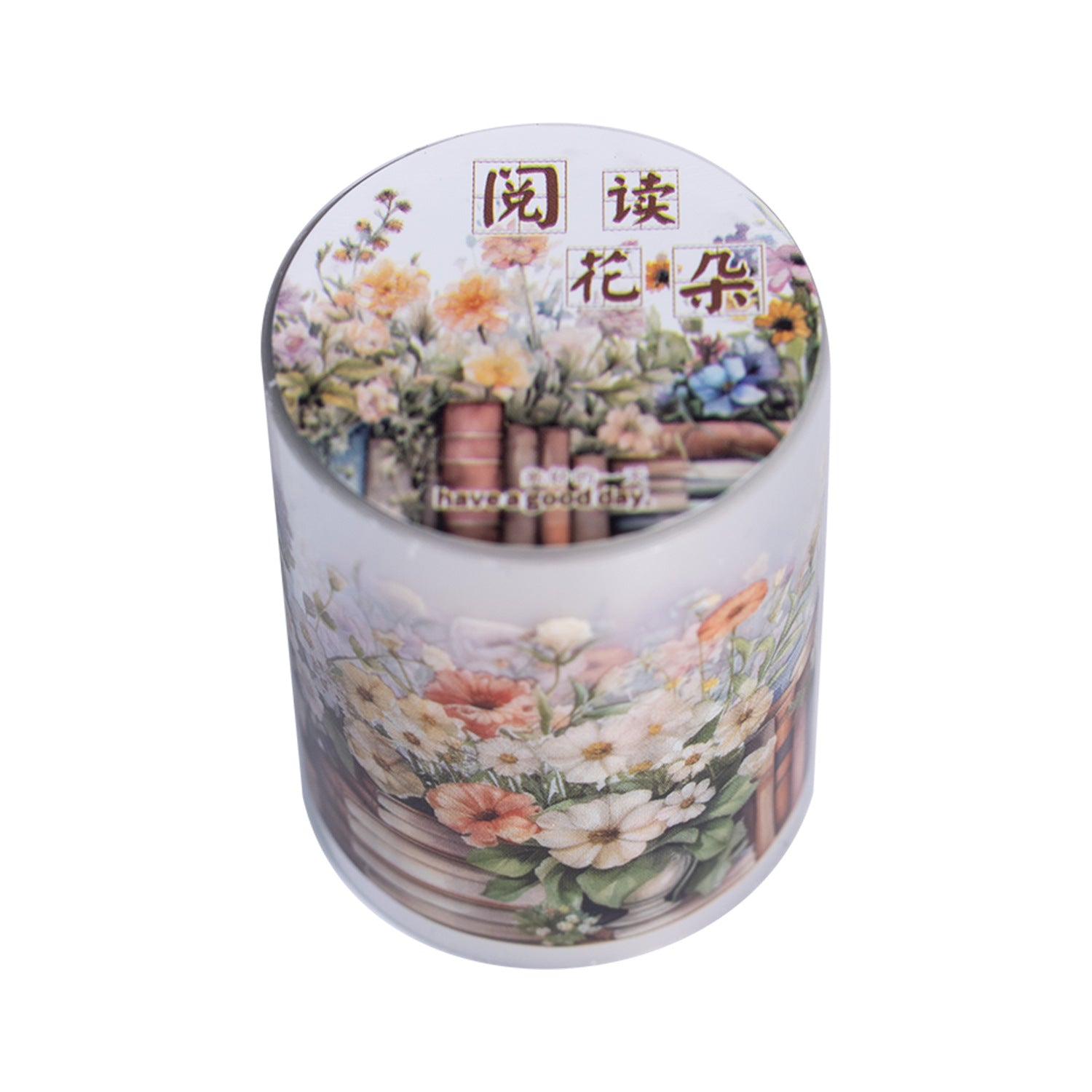 1 Roll Bookshelf Reading Theme PET Tape SHAY