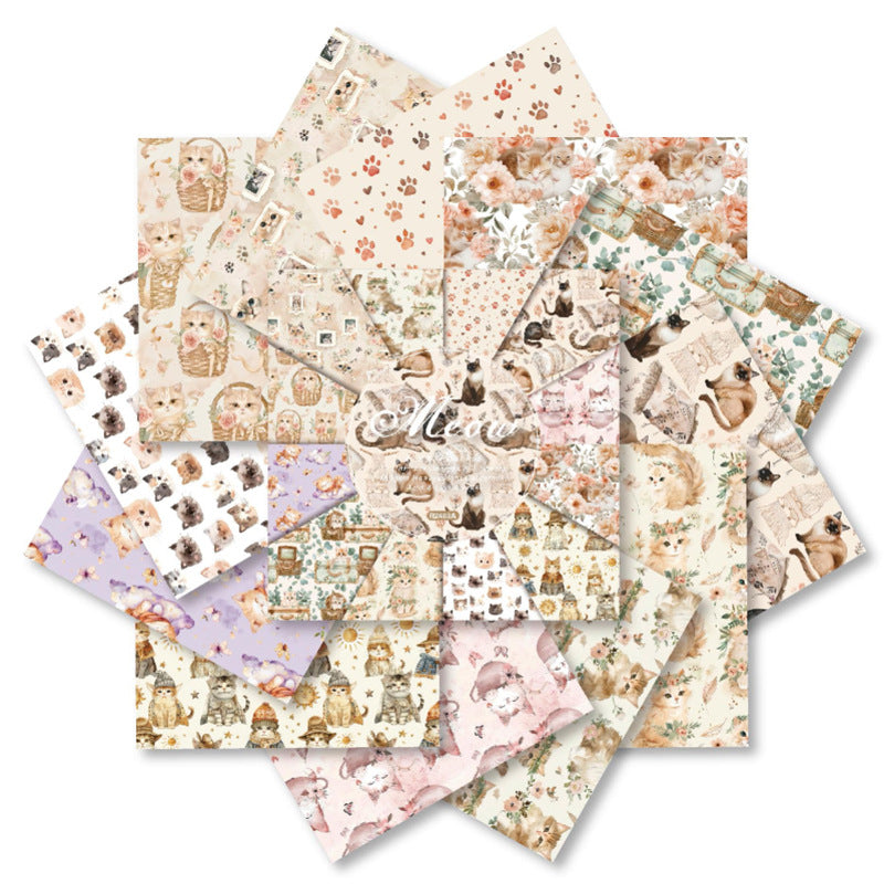 6 inch Cute Cat Scrapbook Paper Pad SKP465