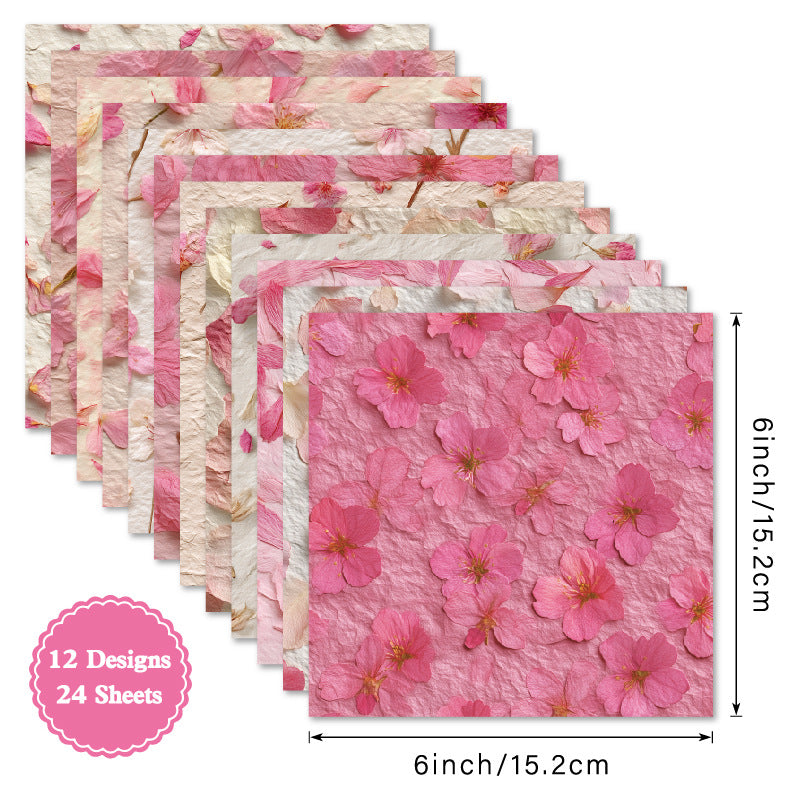 6 inch Pink Pental Scrapbook Paper Pad SKP601