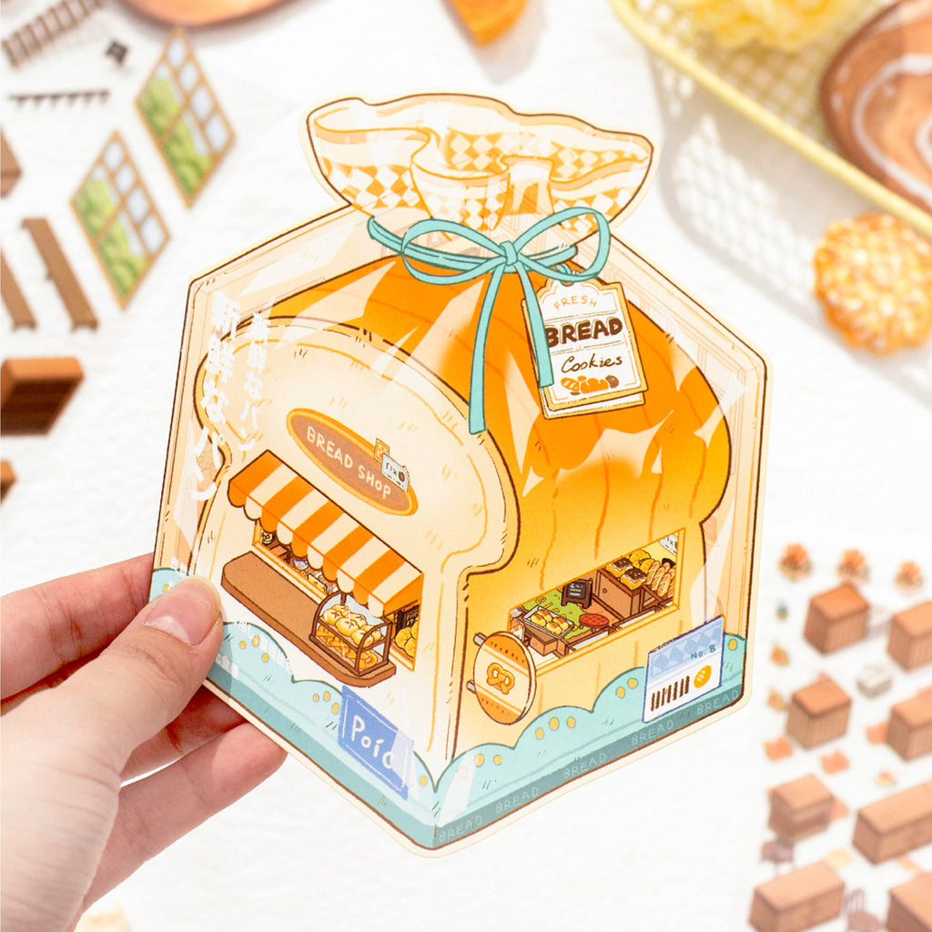 3D Shop Scene Stickers Kit WSXD