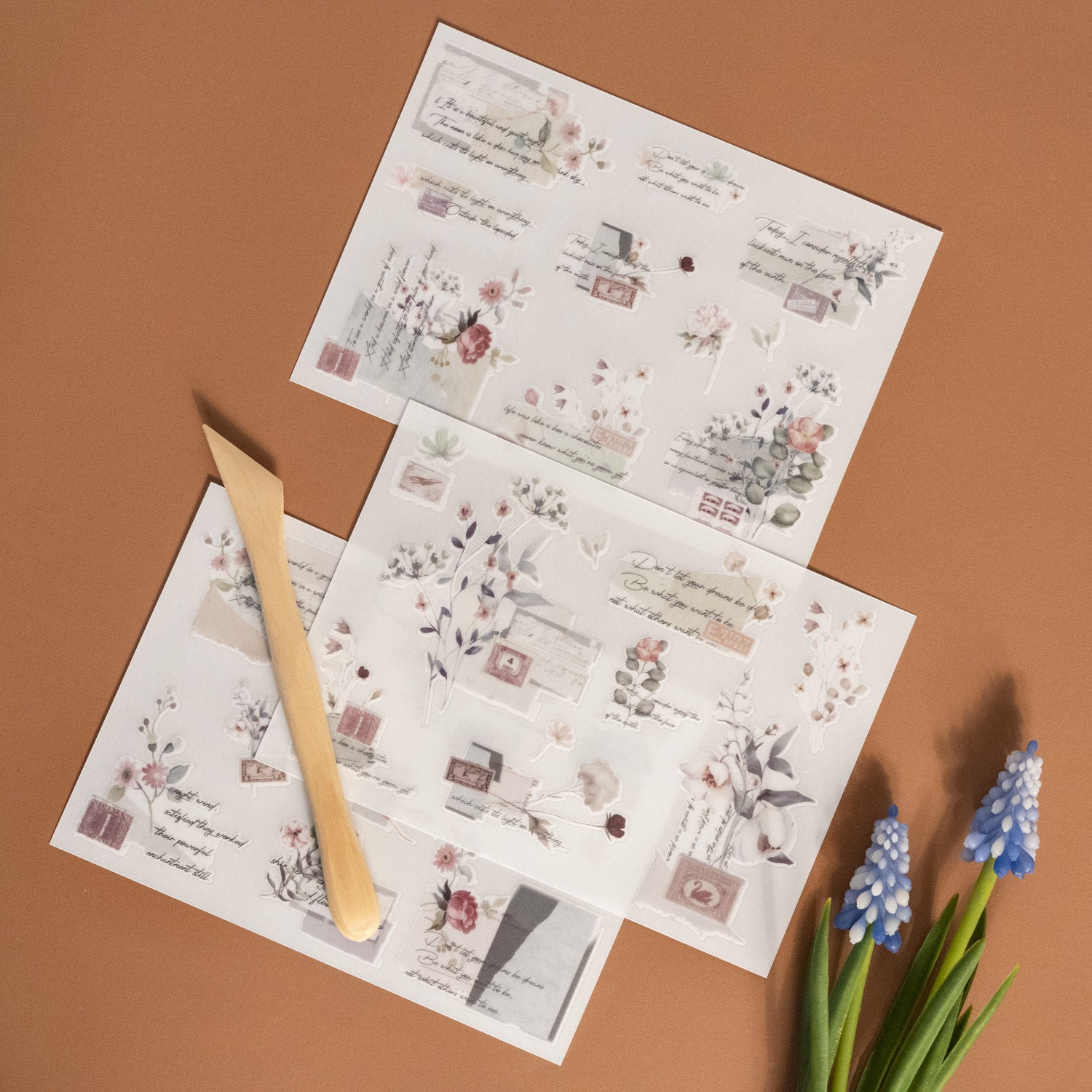 3 Pcs PVD Transfer Stickers MMHY