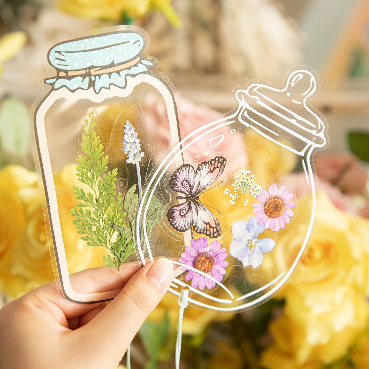 20 Pcs Storage Jar PET Stickers SGSLJ