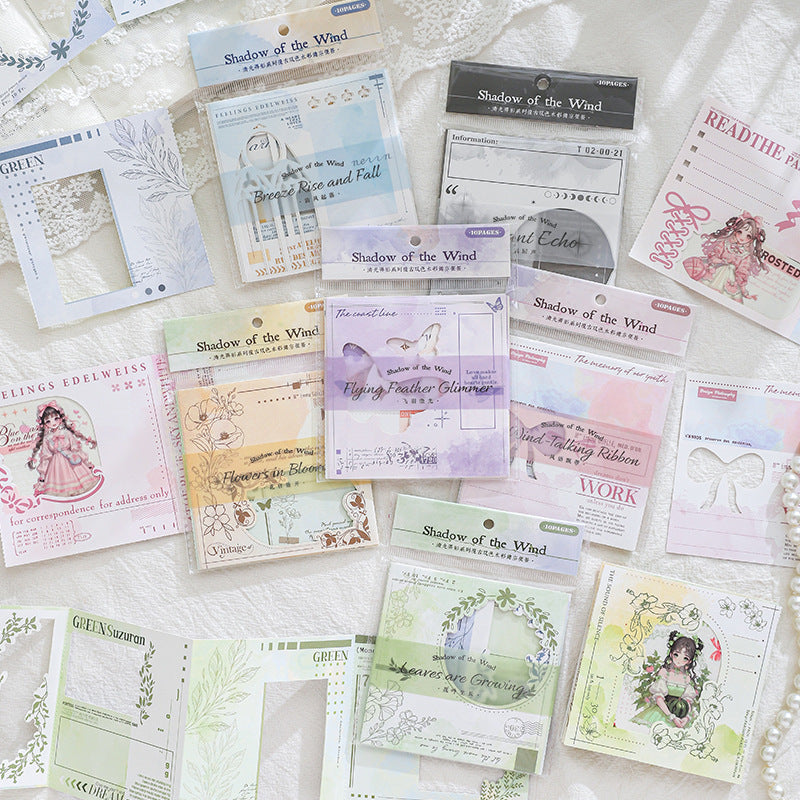 10 Pcs Hollow Cutout Journal Paper SCLK