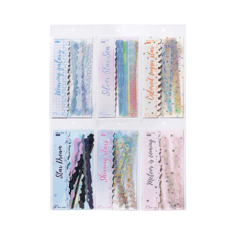 20 Pcs Star Themed PET Stickers BZXX