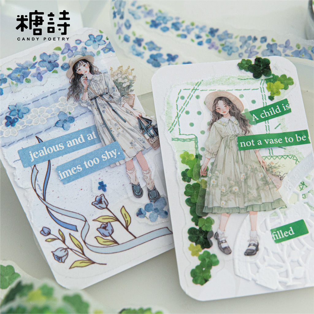 1 Roll Flowers PET Tape HTWY