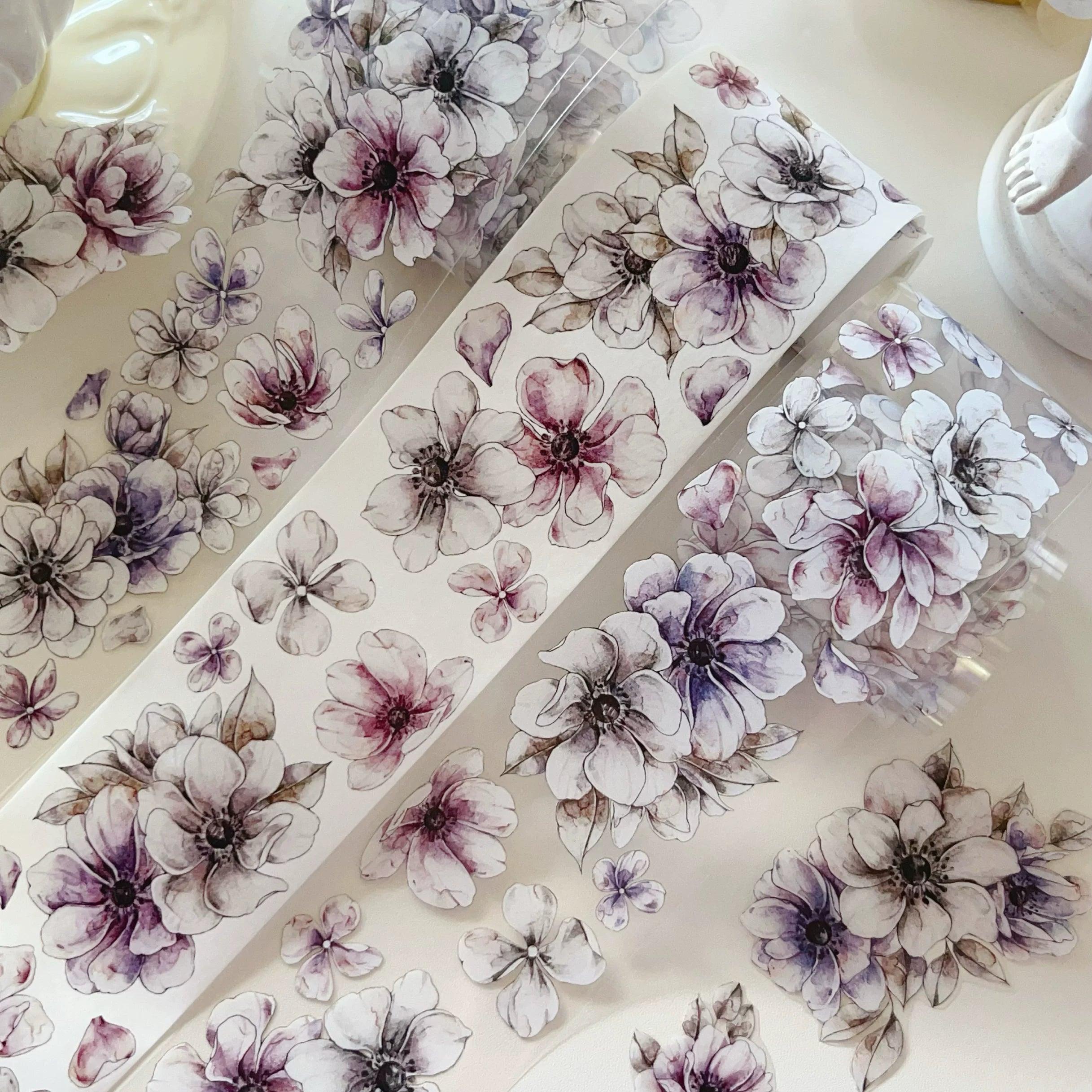 Floral Decorative Tape Rolls- Anemone Breeze
